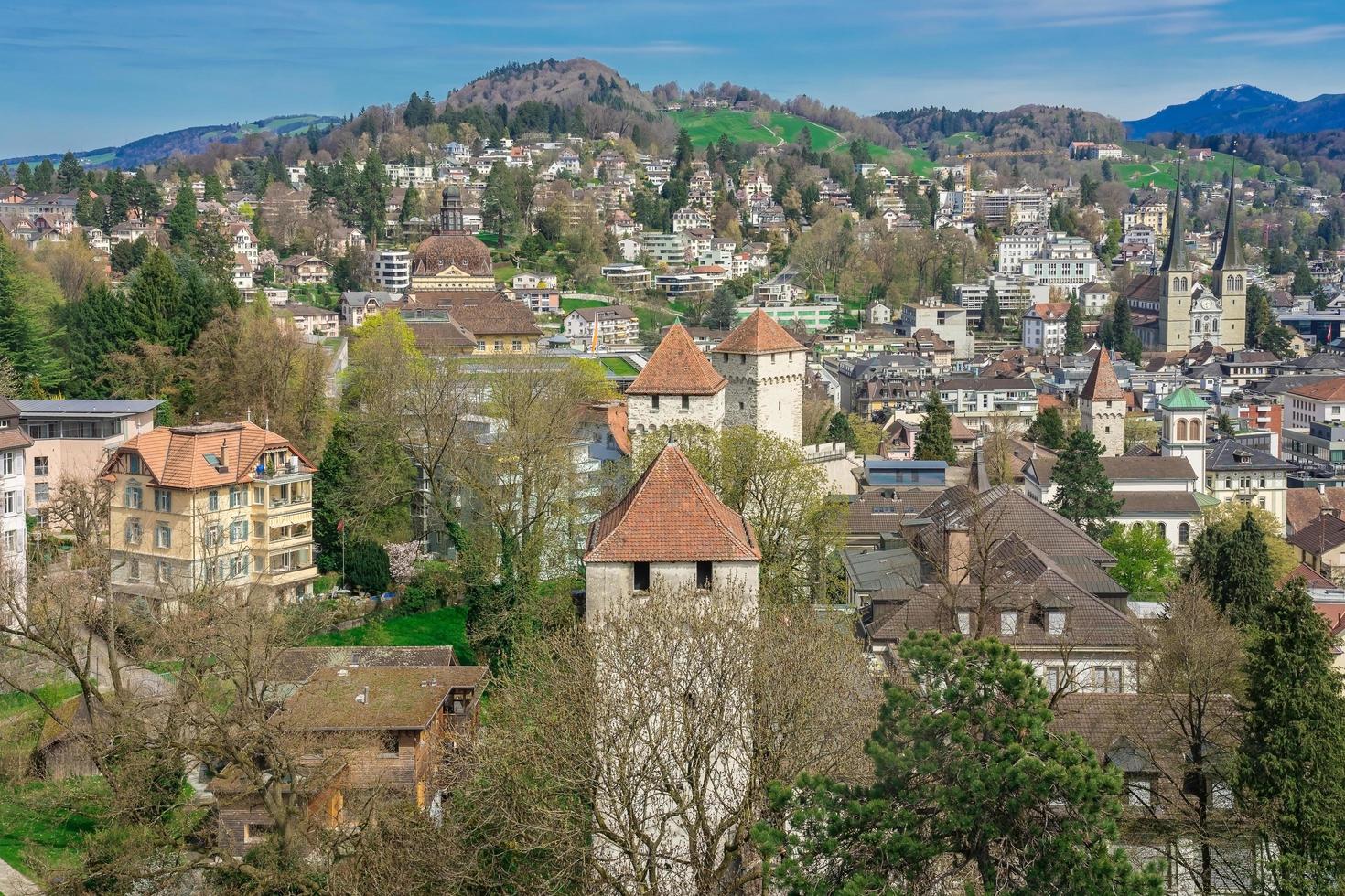 Vue de la ville de Lucerne, Suisse photo