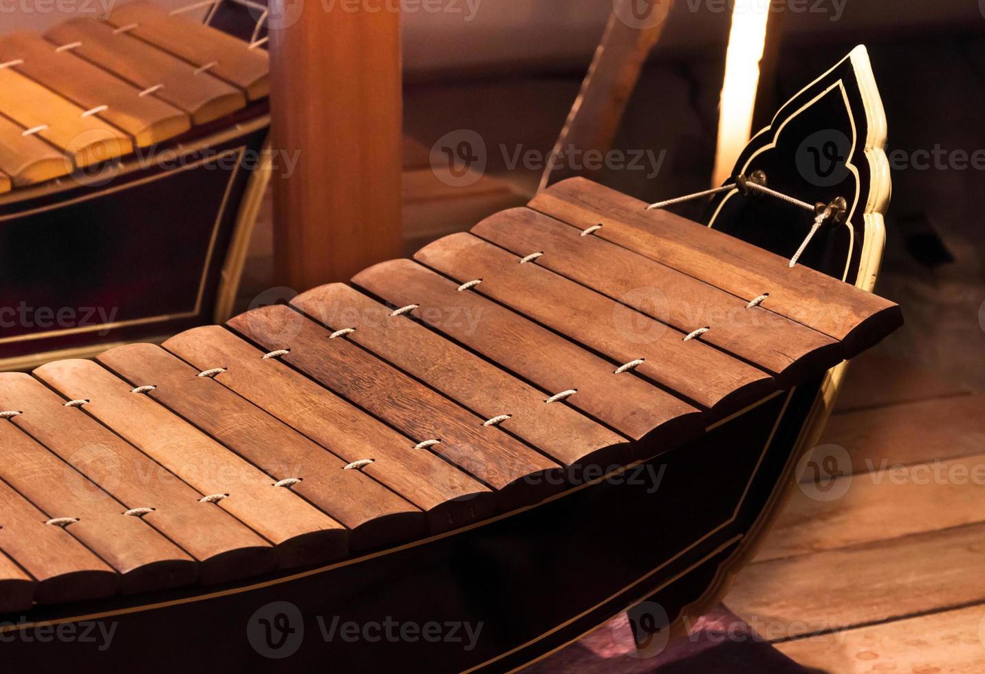 le xylophone est un instrument de musique thaïlandais. instruments thaïlandais unique instrument musical et asiatique de la thaïlande. photo