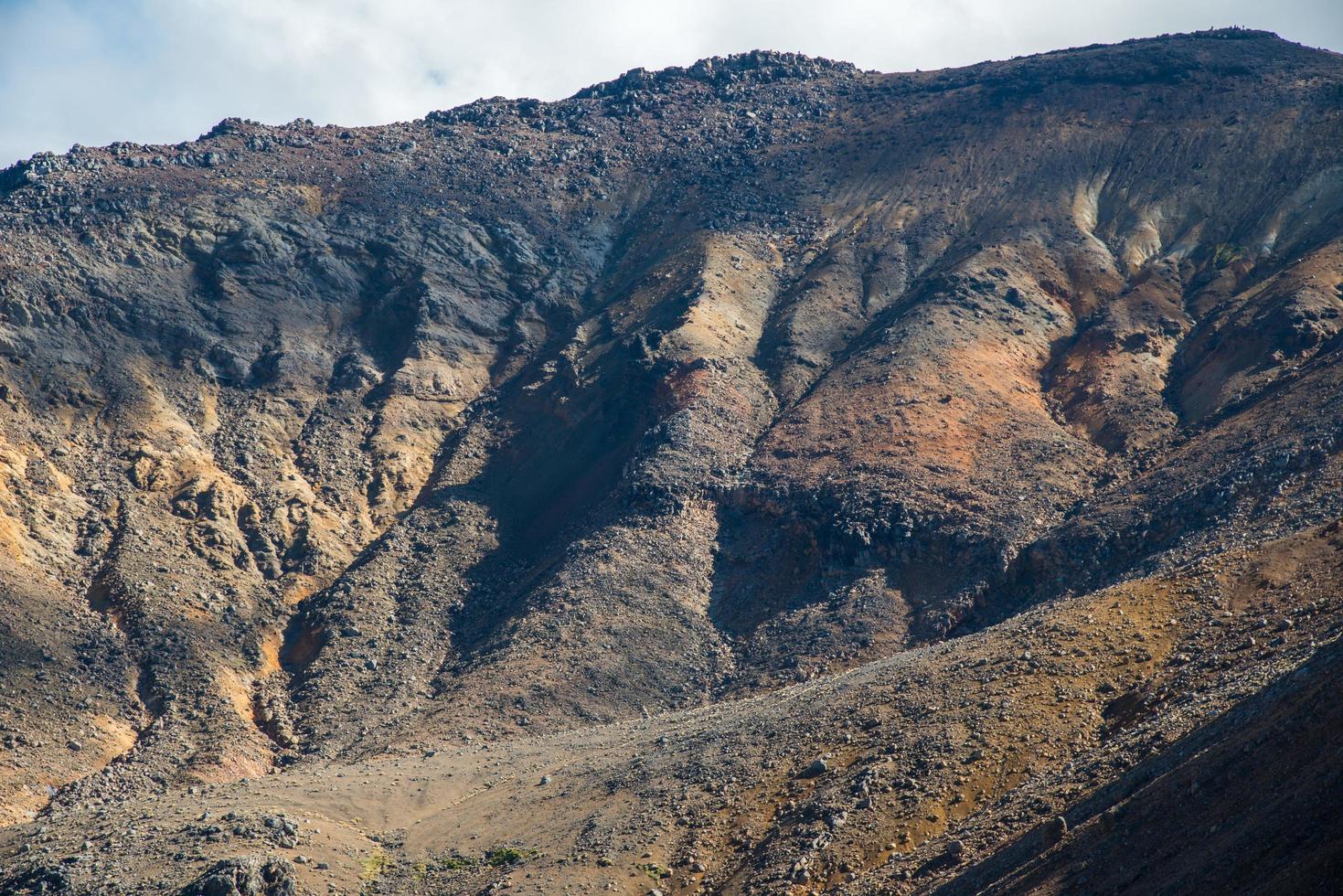 mont tongariro le ancien volcan dans tongariro nationale parc, monde patrimoine des sites de Nouveau zélande. photo