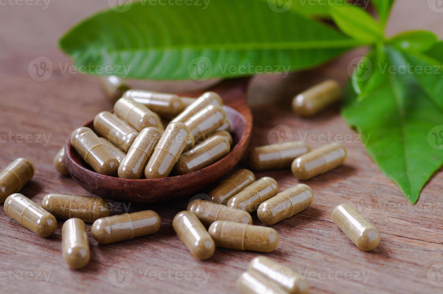 capsules de médicaments à base de plantes photo