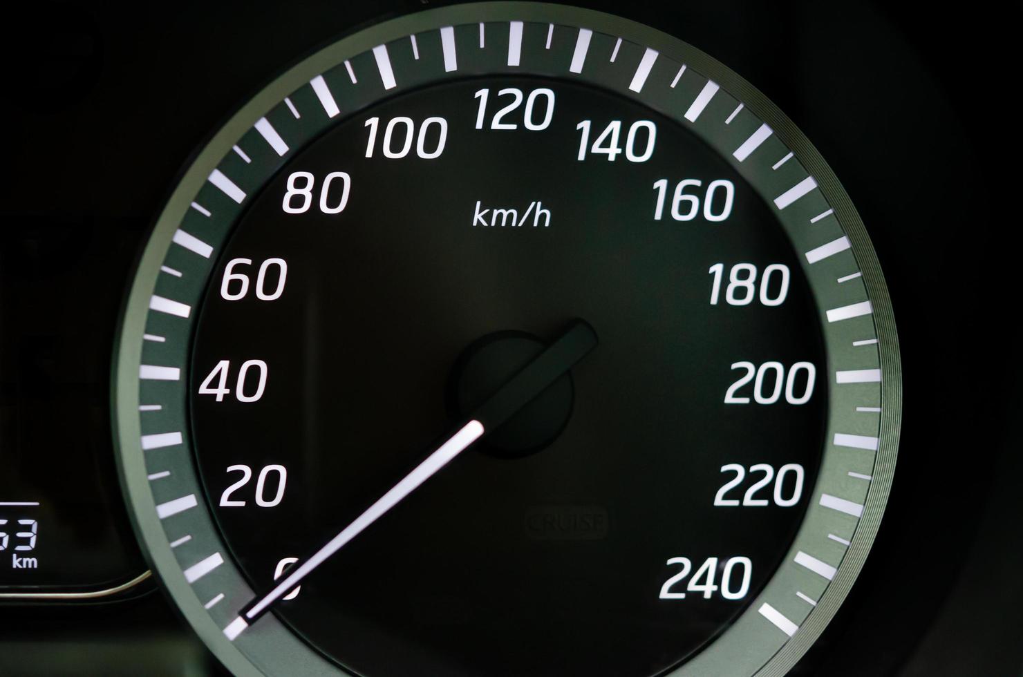 tableau de bord de vitesse de voiture photo