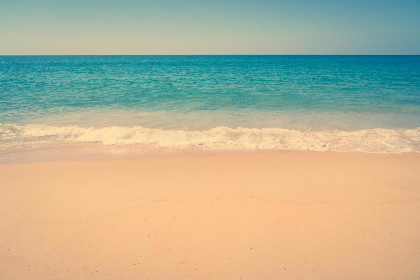 belle plage de sable et mer photo