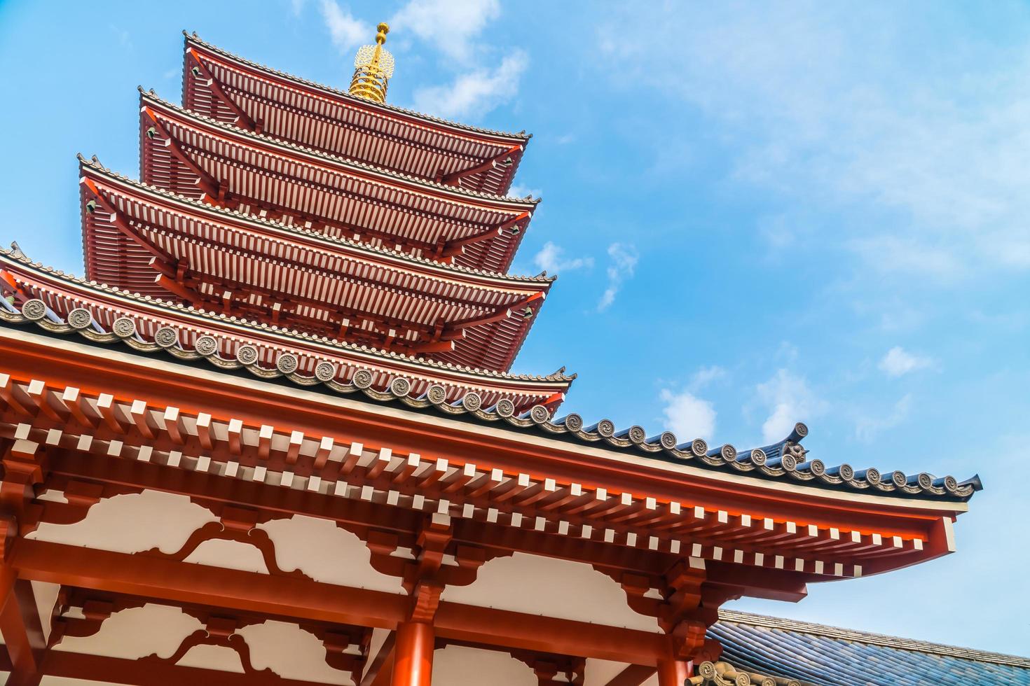 Temple Sensoji dans la région d'Asakusa, Tokyo, Japon photo