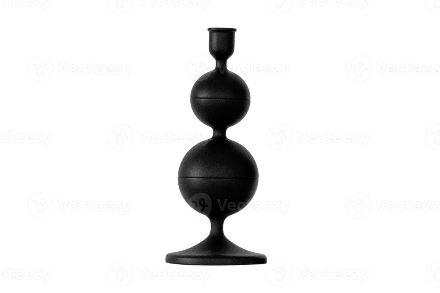 3465 noir vase isolé sur une transparent Contexte photo