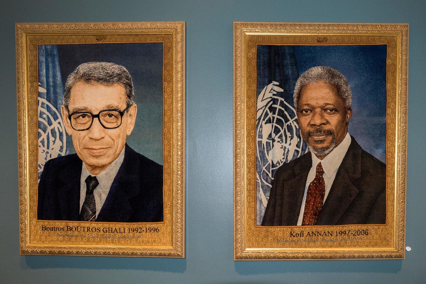 new york - états-unis - 11 juin 2015 salle des anciens présidents des nations unies photo