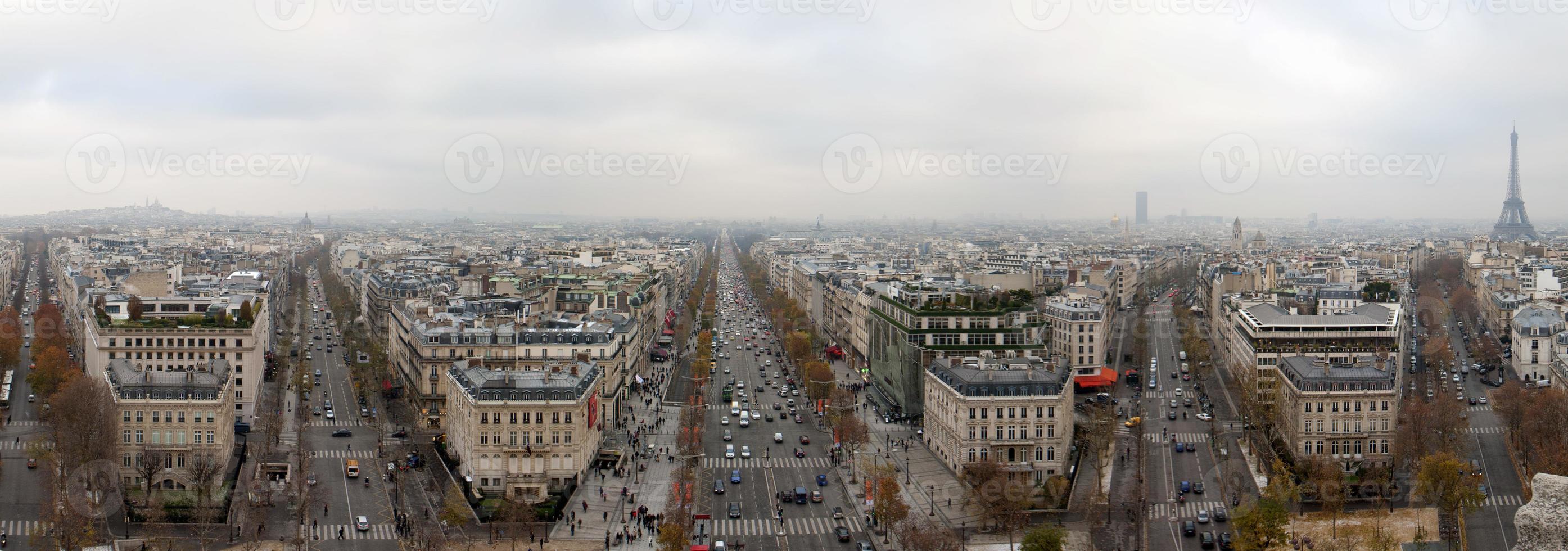 vue aérienne de paris photo