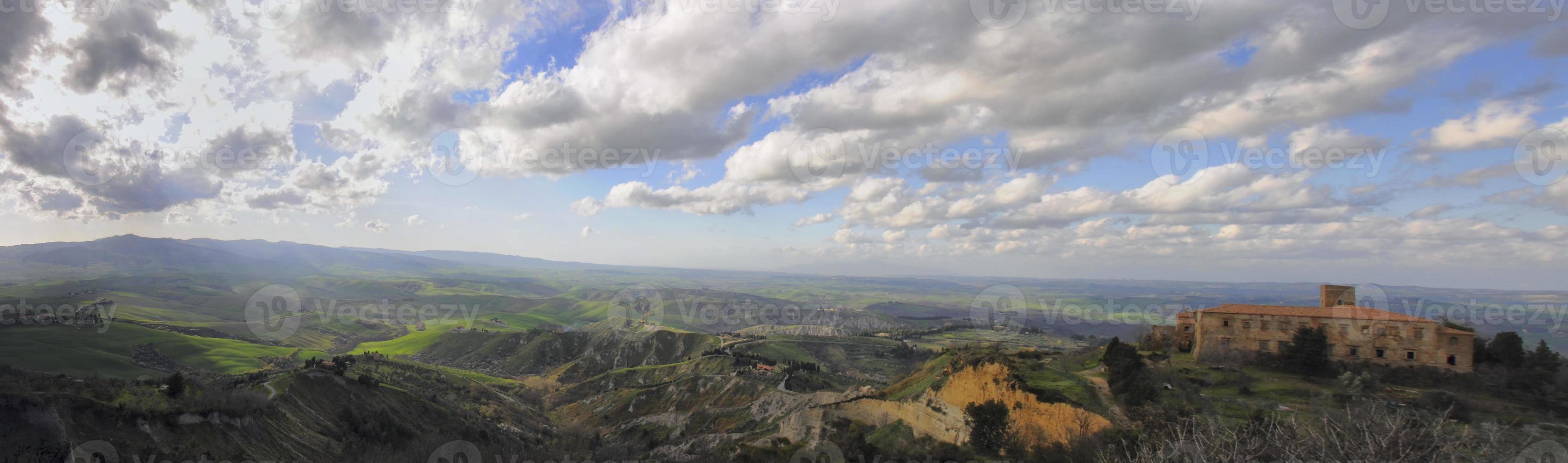 toscane collines autour Florence énorme aérien vue paysage photo