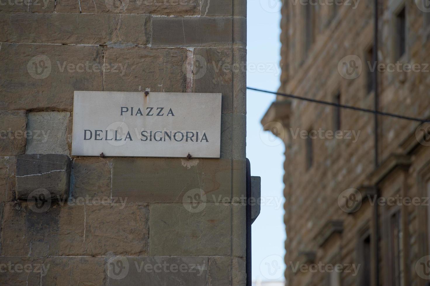 signe piazza della signoria photo