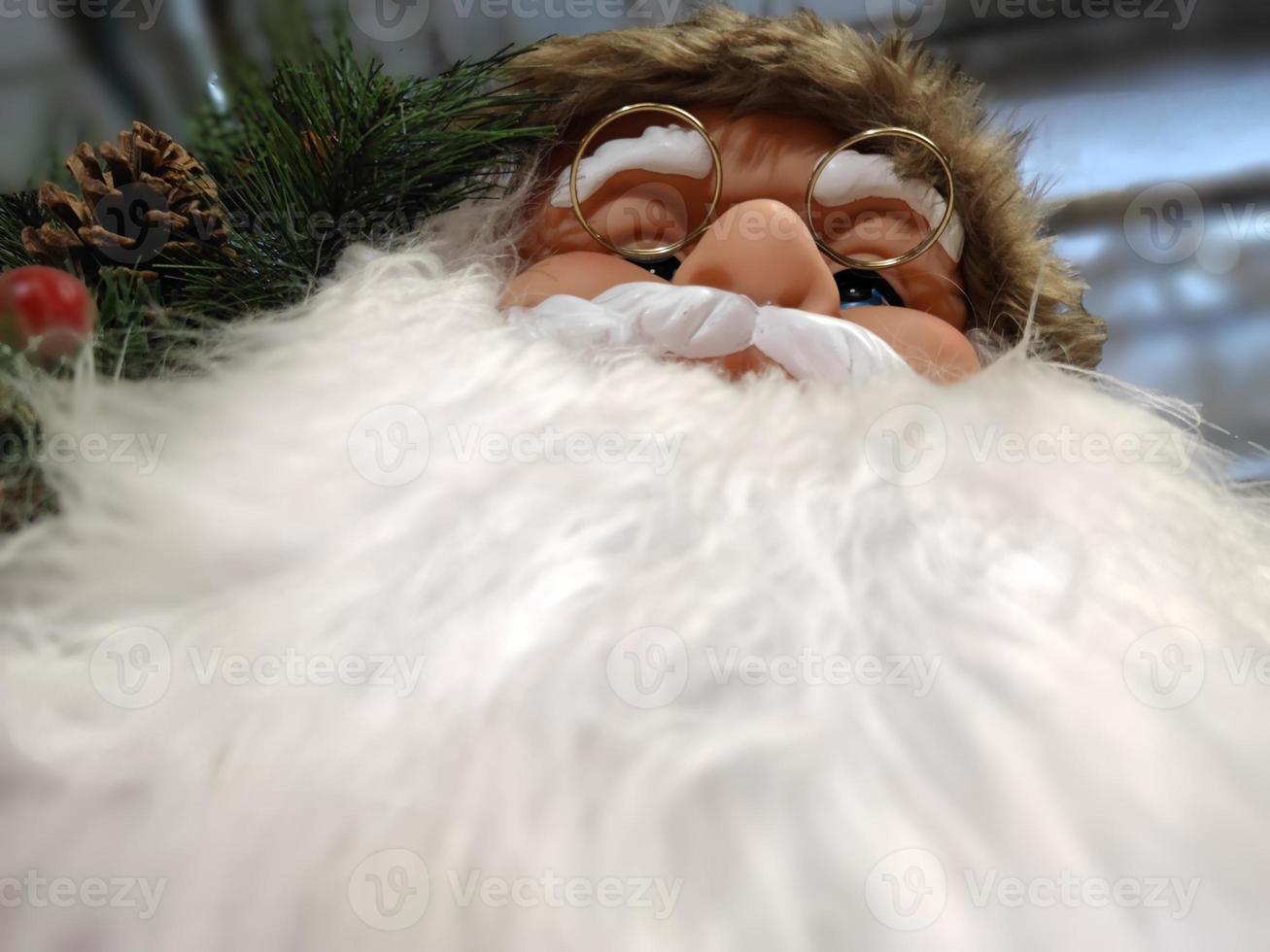 santa claus noël décoration figure visage détail photo