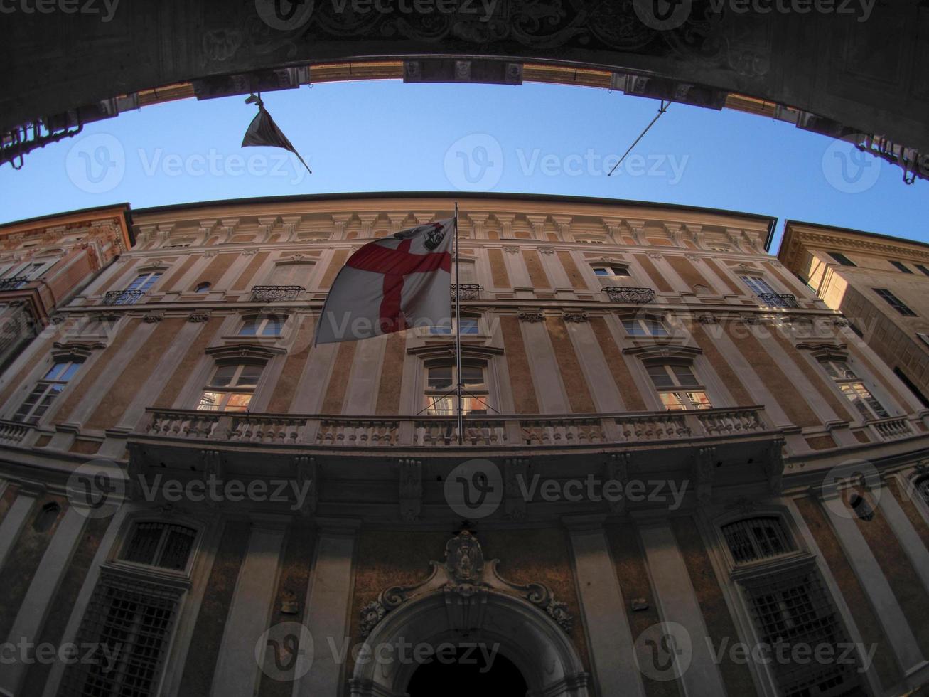 via garibaldi bâtiments historiques gênes photo
