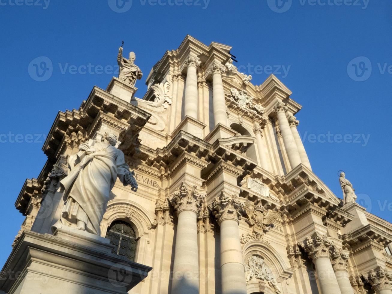 ortigie syracuse cathédrale baroque église photo