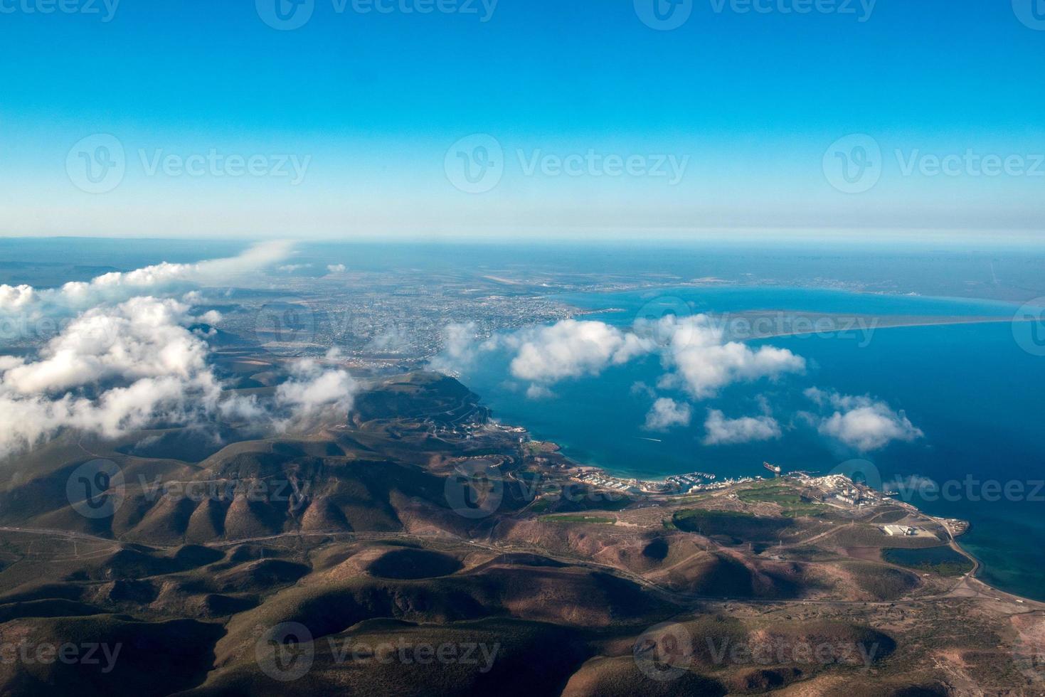 vue aérienne de baja california sur mexique photo