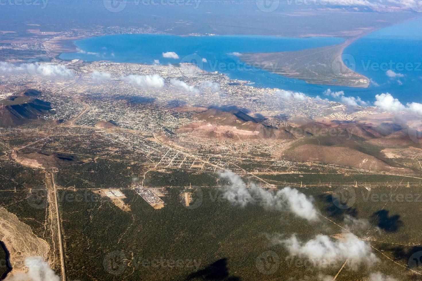 vue aérienne de baja california sur mexique photo