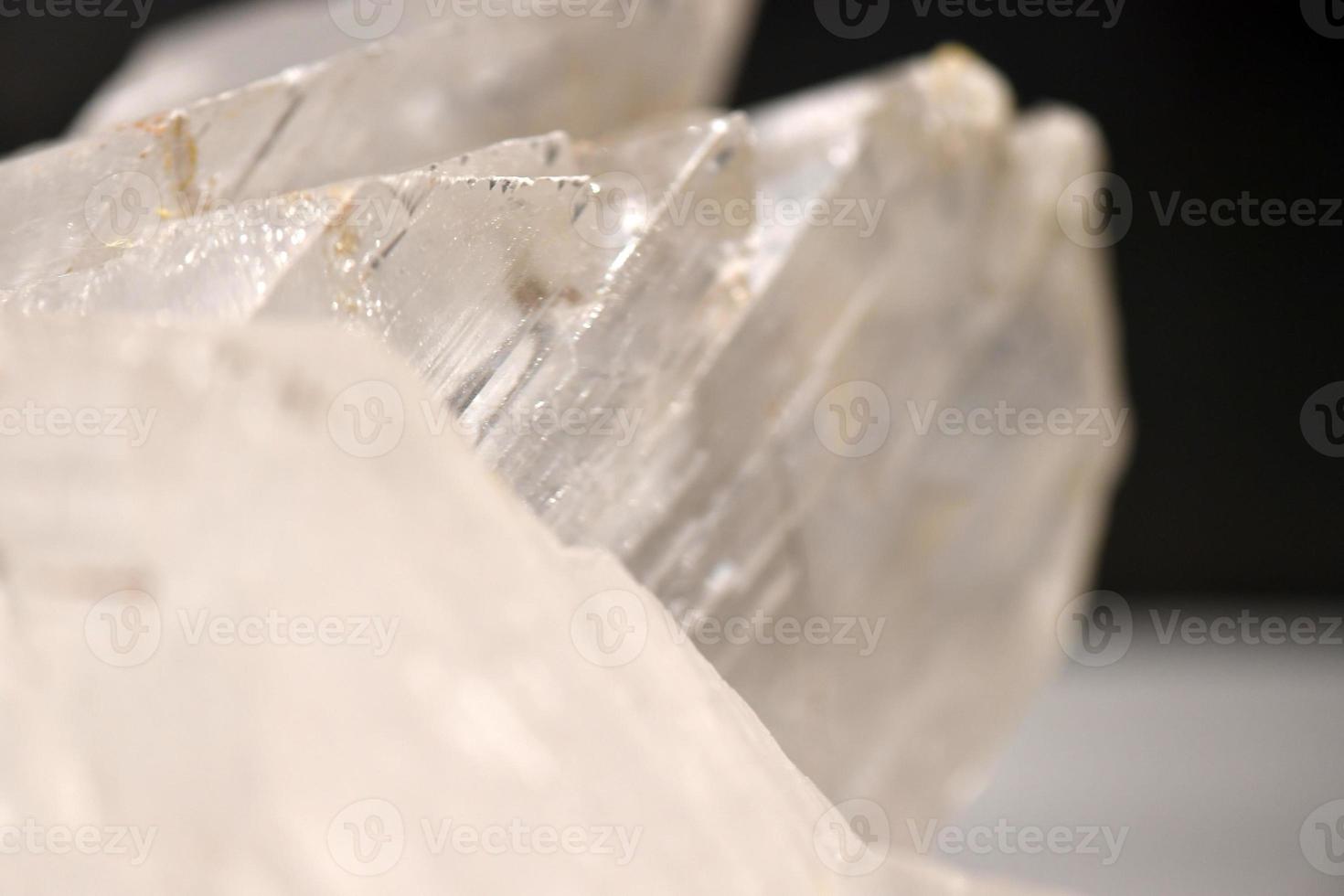 macro de roche de cristal de quartz photo