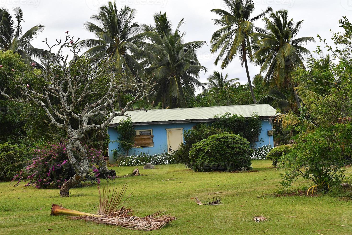 polynésie île cook maison de plain-pied photo