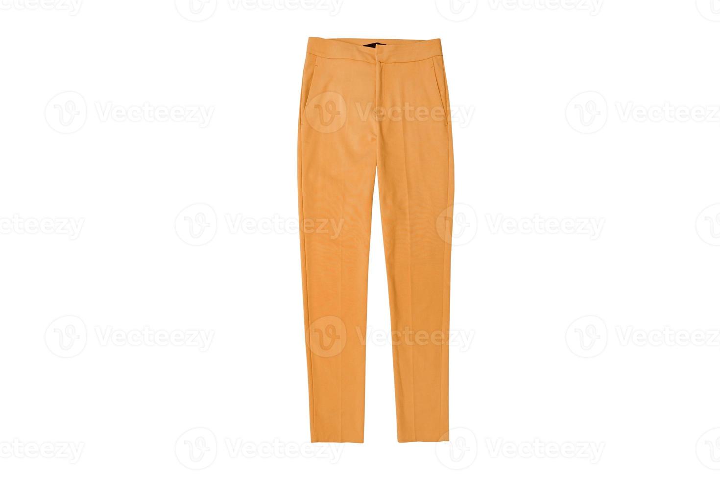 6178 Orange un pantalon isolé sur une transparent Contexte photo