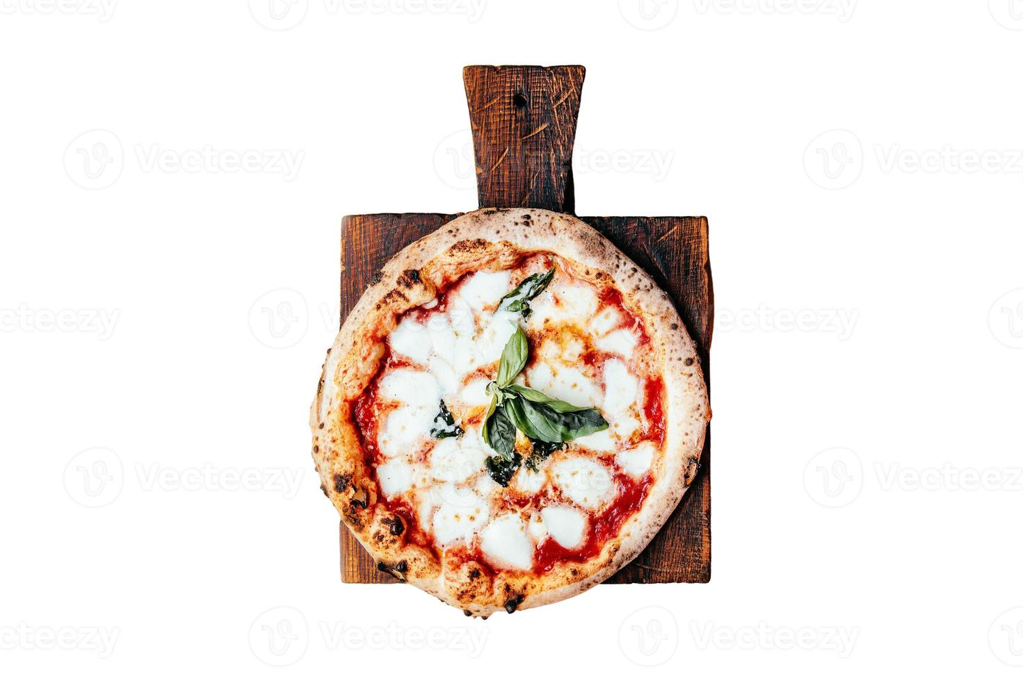 3398 napolitain Pizza isolé sur une transparent Contexte photo