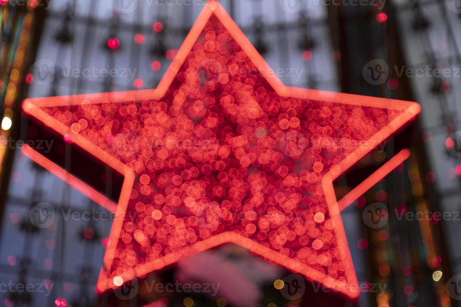 Détail de la décoration de l'arbre de Noël de Paris photo