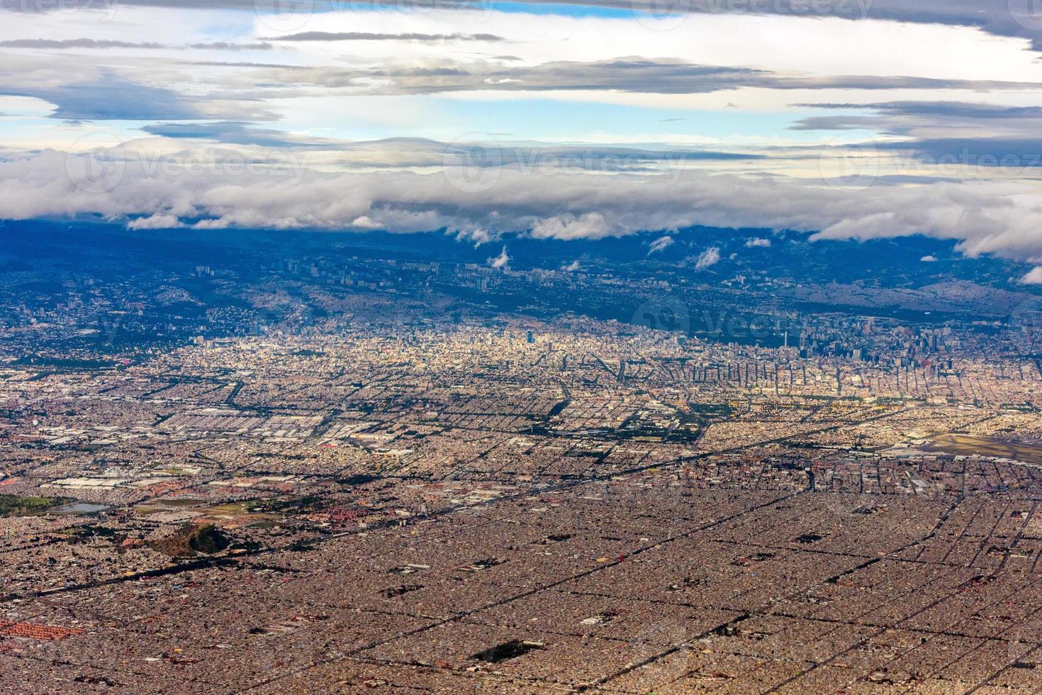 mexique ville vue aérienne paysage urbain photo