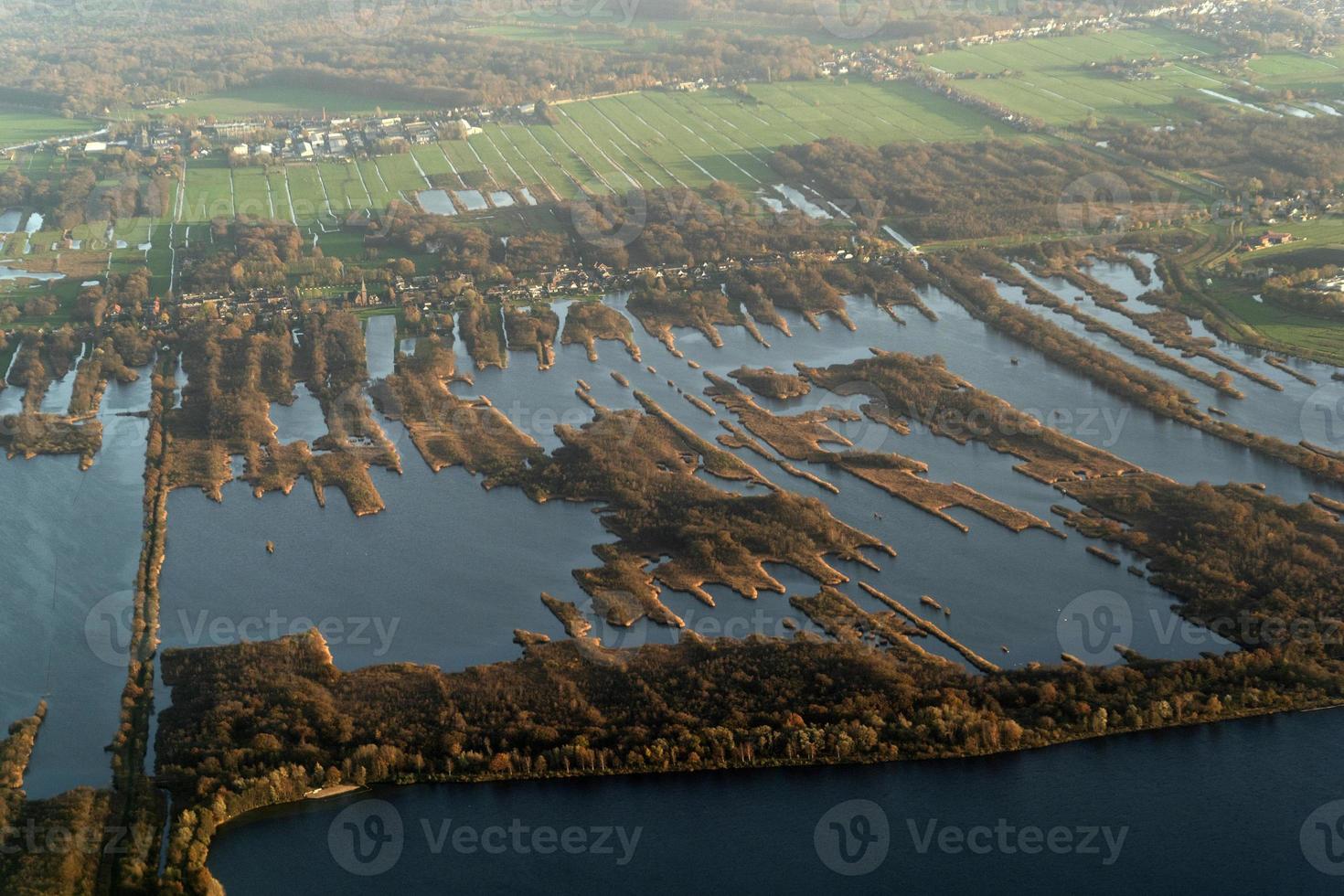 amsterdam harbour canaux routes vue aérienne panorama photo
