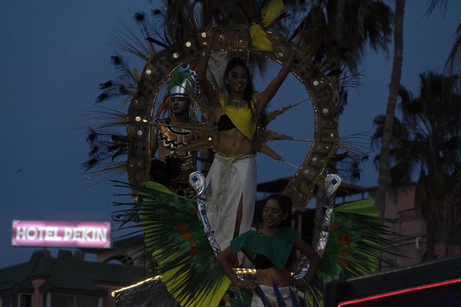 la paz, mexique - 22 février 2020 - carnaval traditionnel de baja california photo