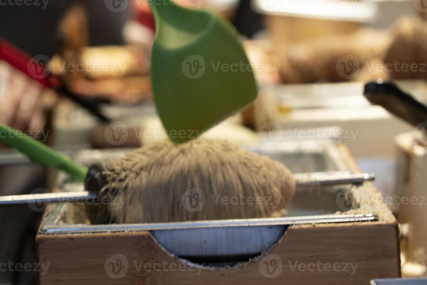 trdelnik cheminée traditionnelle douce de prague photo