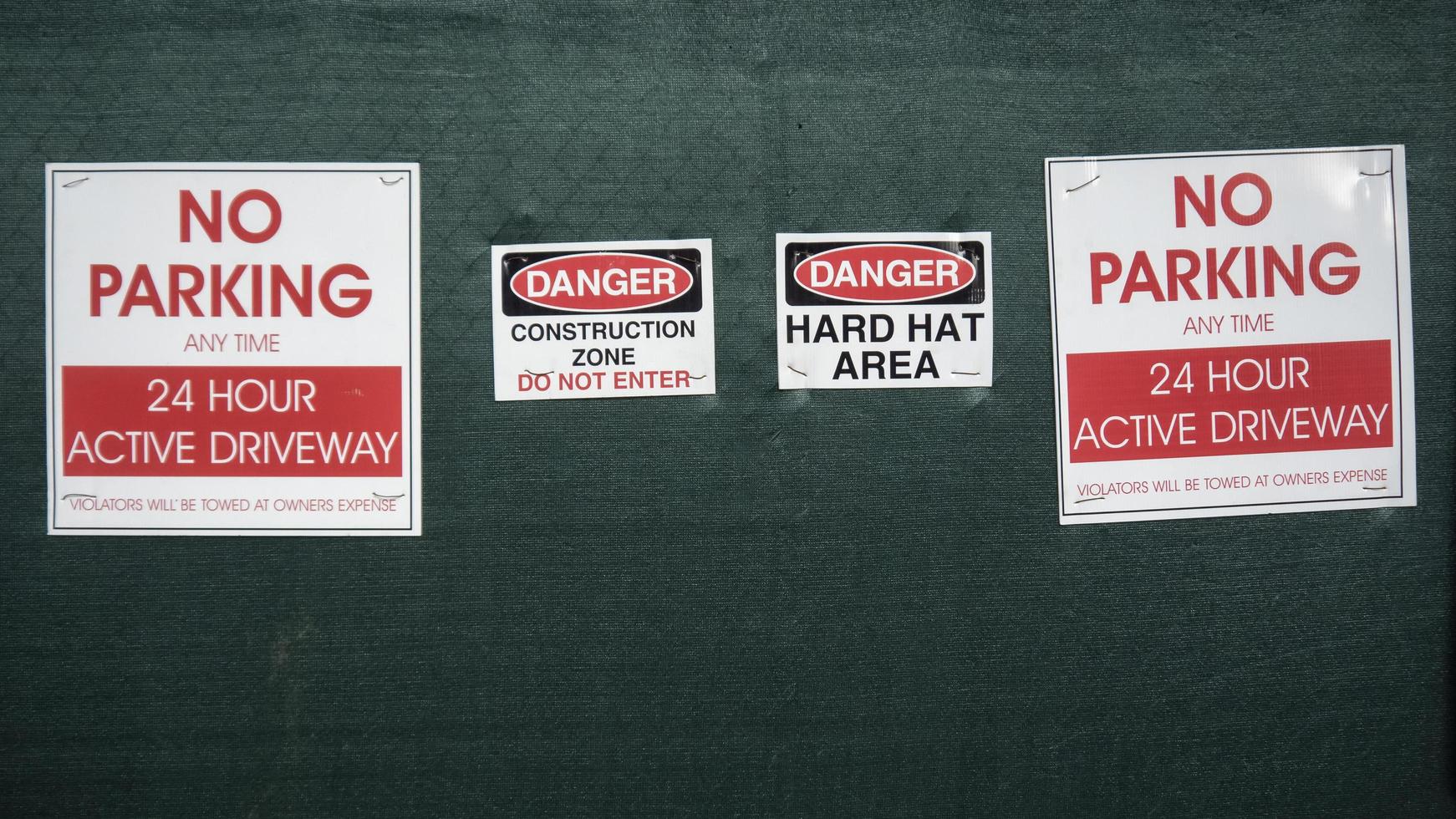 panneaux d'avertissement de chantier photo