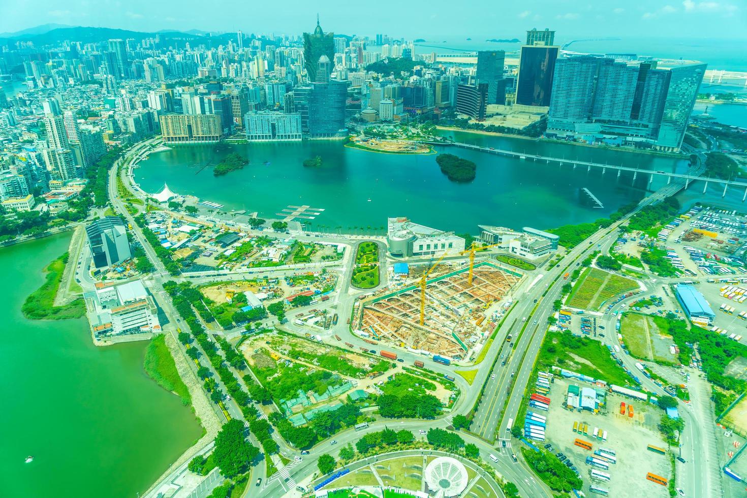 paysage urbain de la ville de macao photo