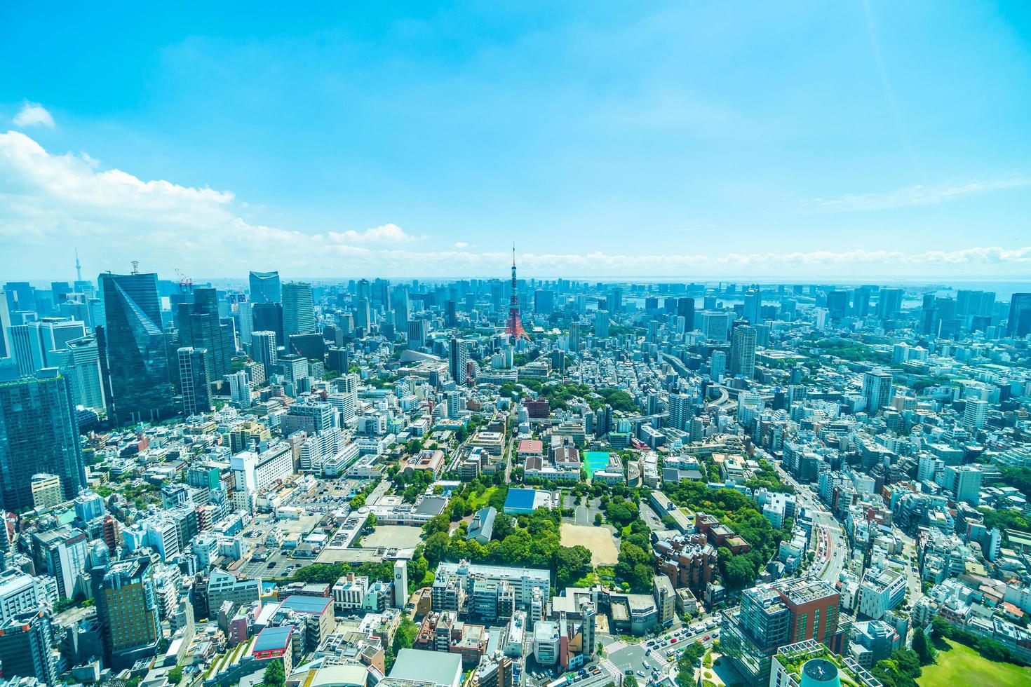 paysage urbain de la ville de tokyo, japon photo