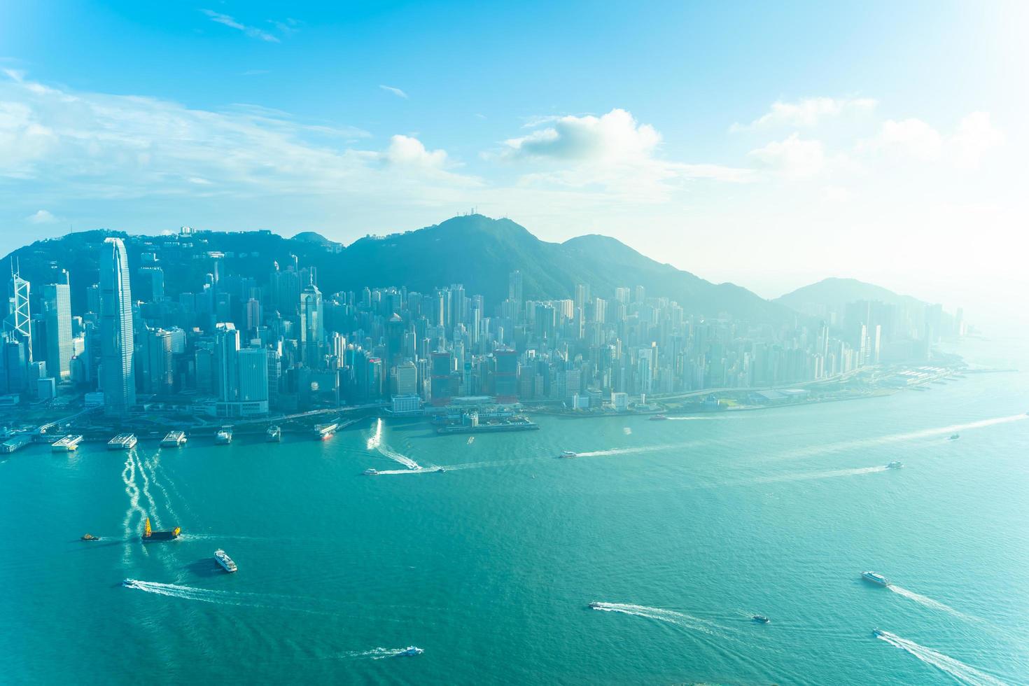 Paysage urbain de la ville de hong kong, Chine photo