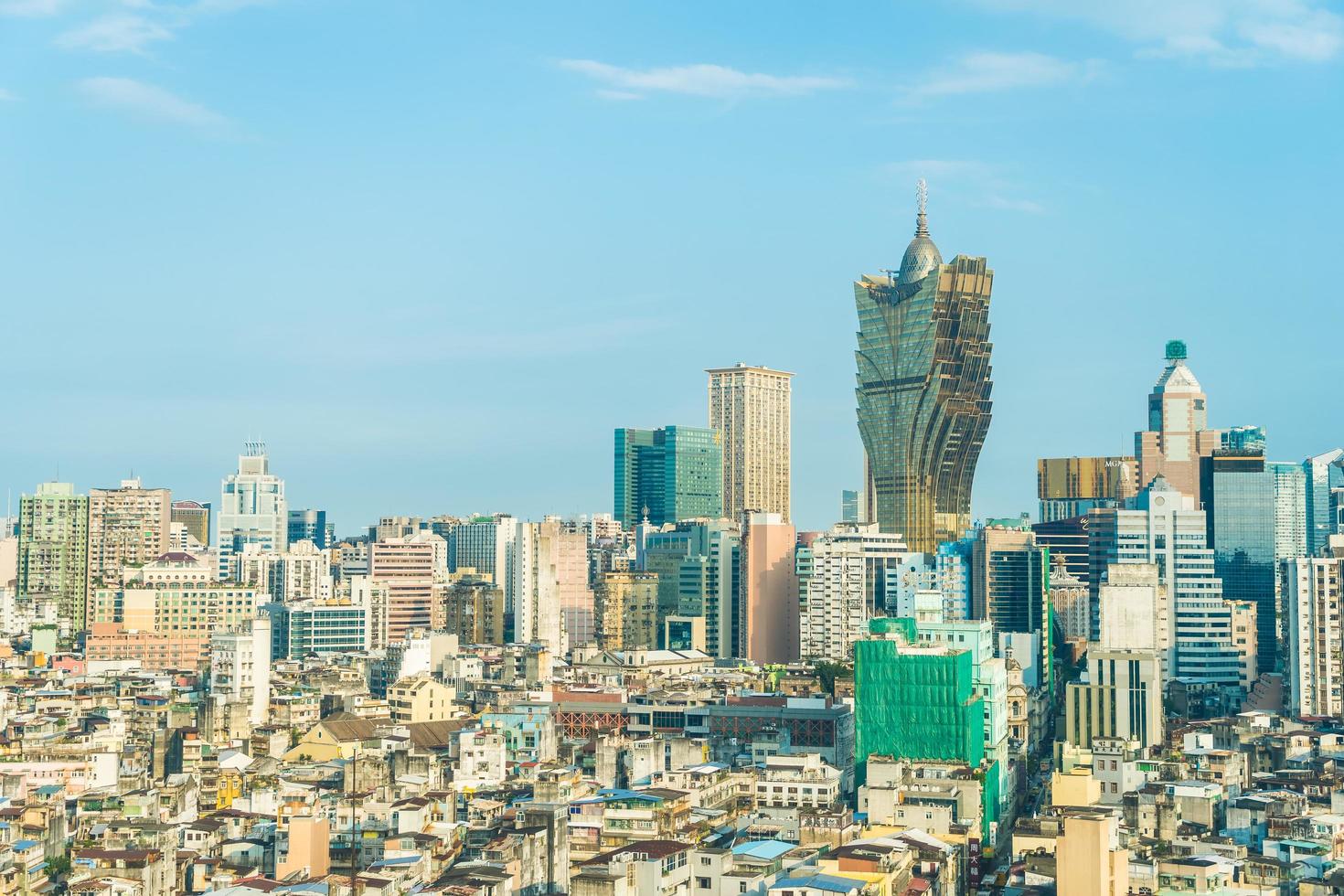 paysage urbain de la ville de macao photo