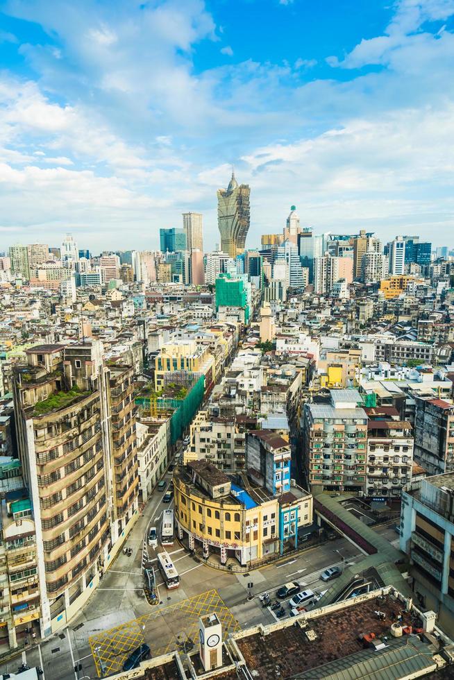 paysage urbain de la ville de macao photo