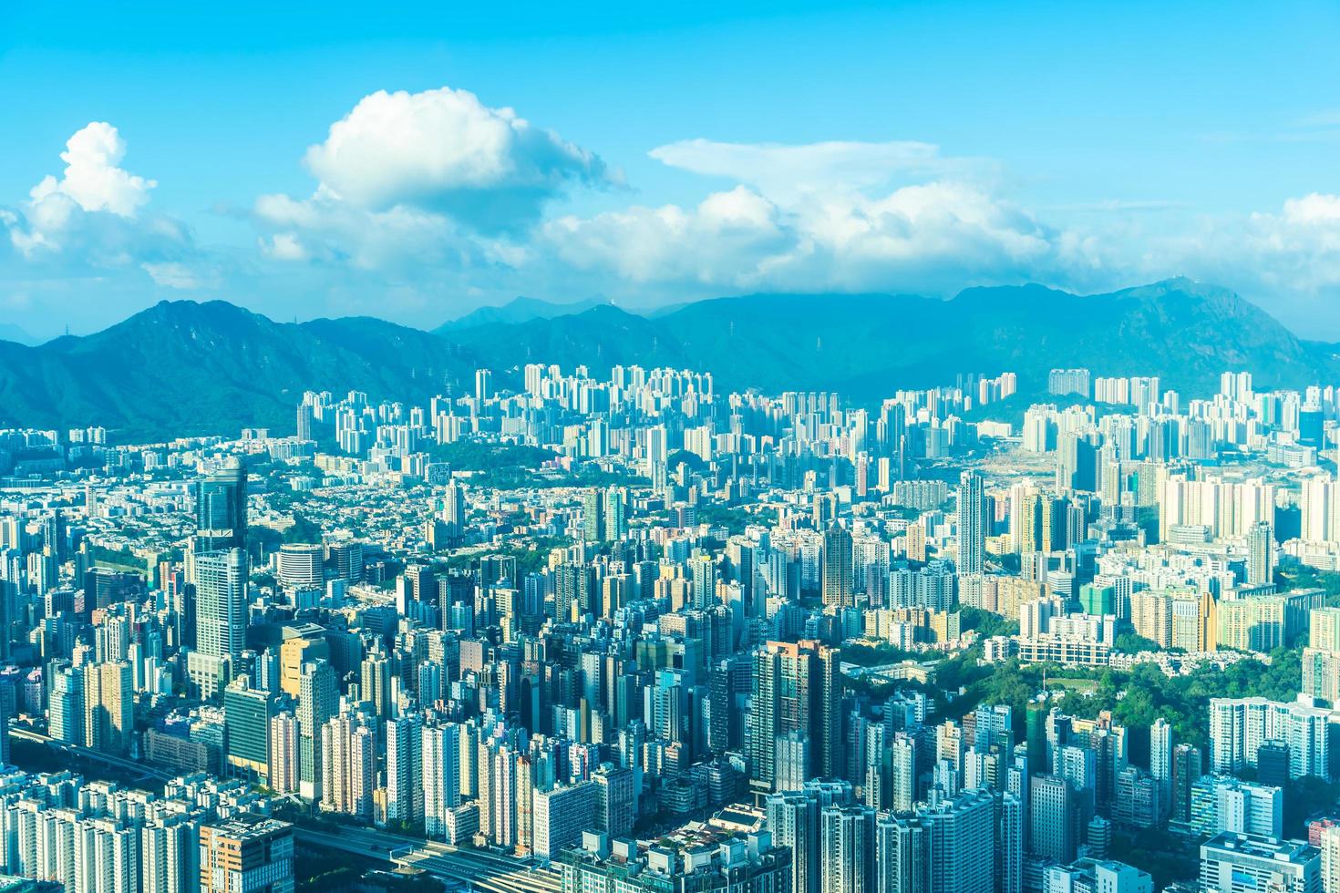 Paysage urbain de la ville de hong kong, Chine photo