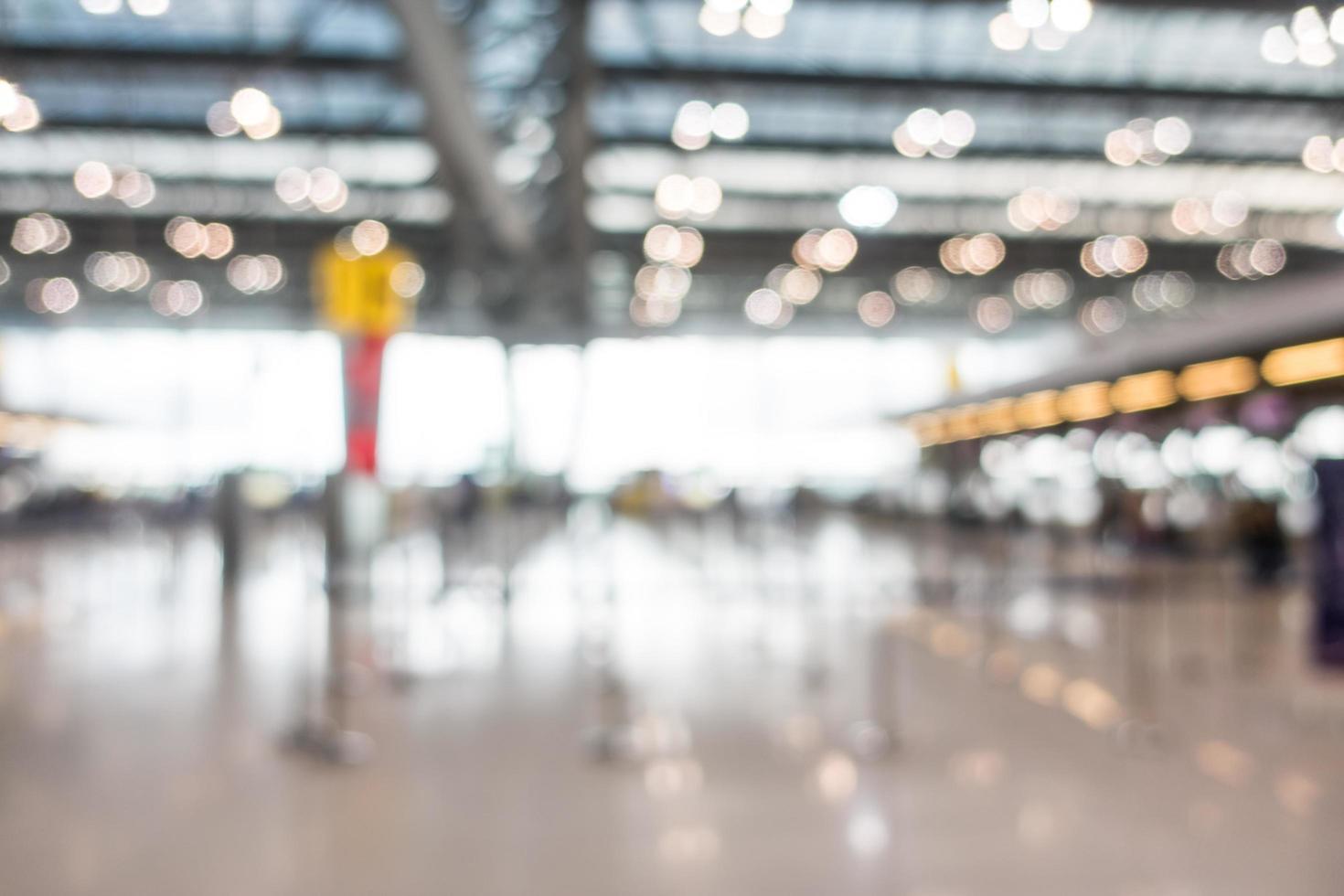 Résumé de l'intérieur de l'aéroport défocalisé photo