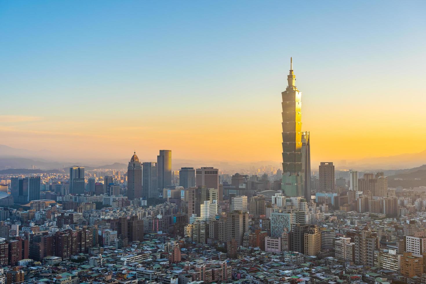 La tour Taipei 101 dans la ville de Taipei, Taiwan photo