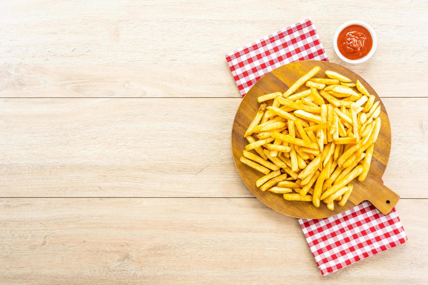 frites au ketchup photo