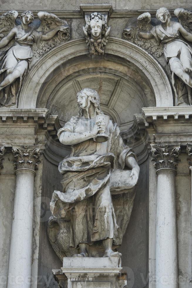 Venise église marbre statue photo