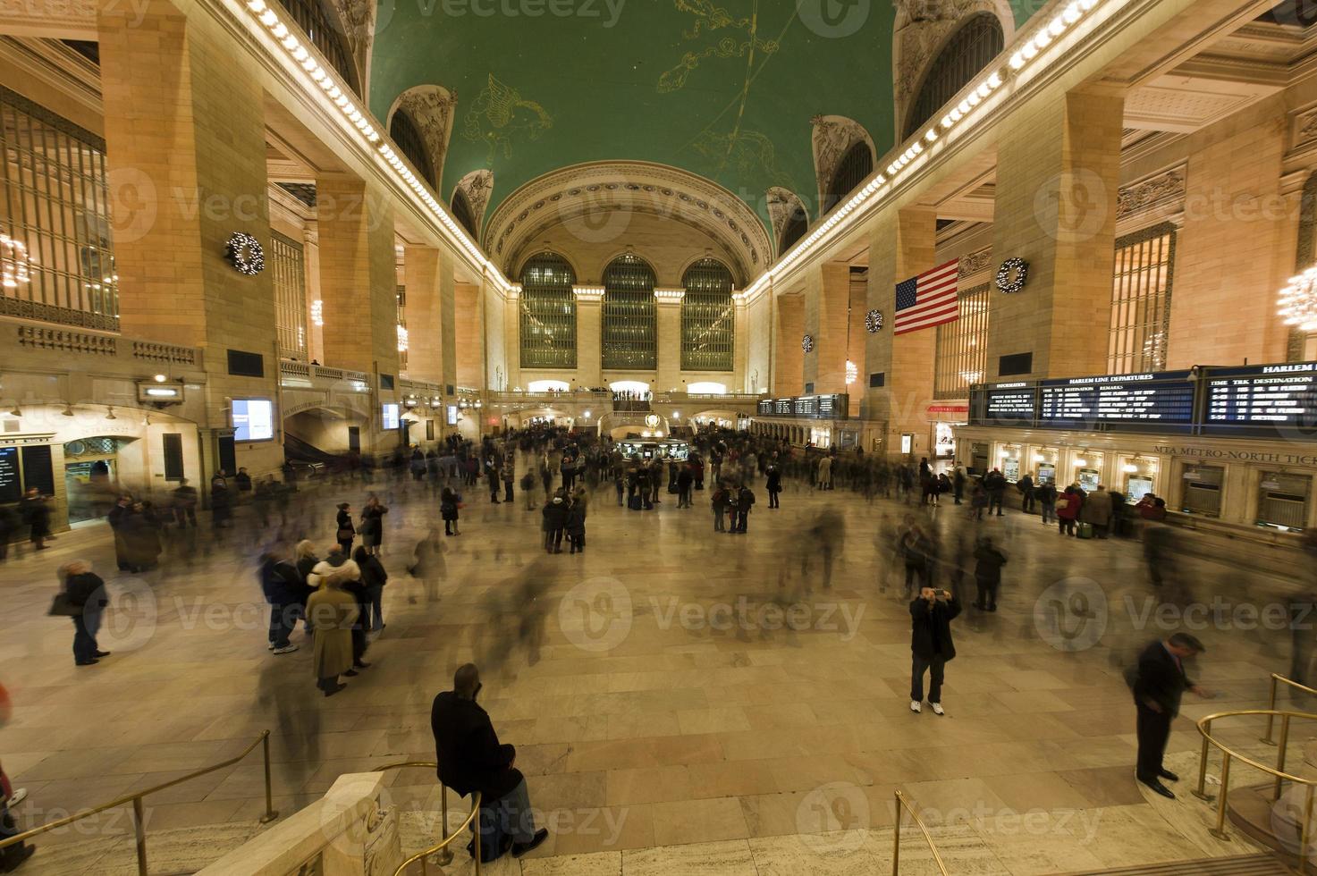 Nouveau york grandiose central plein de gens scène comme de carlito façon film photo