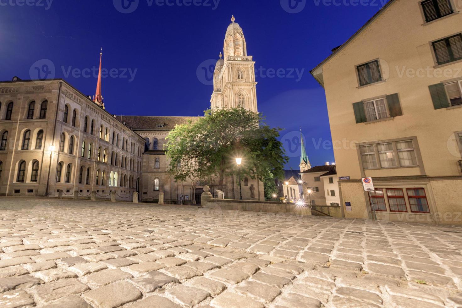 Zurich dôme vue à nuit photo