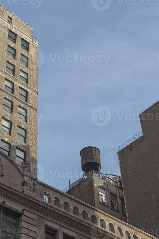 Nouveau york bâtiment l'eau réservoir photo