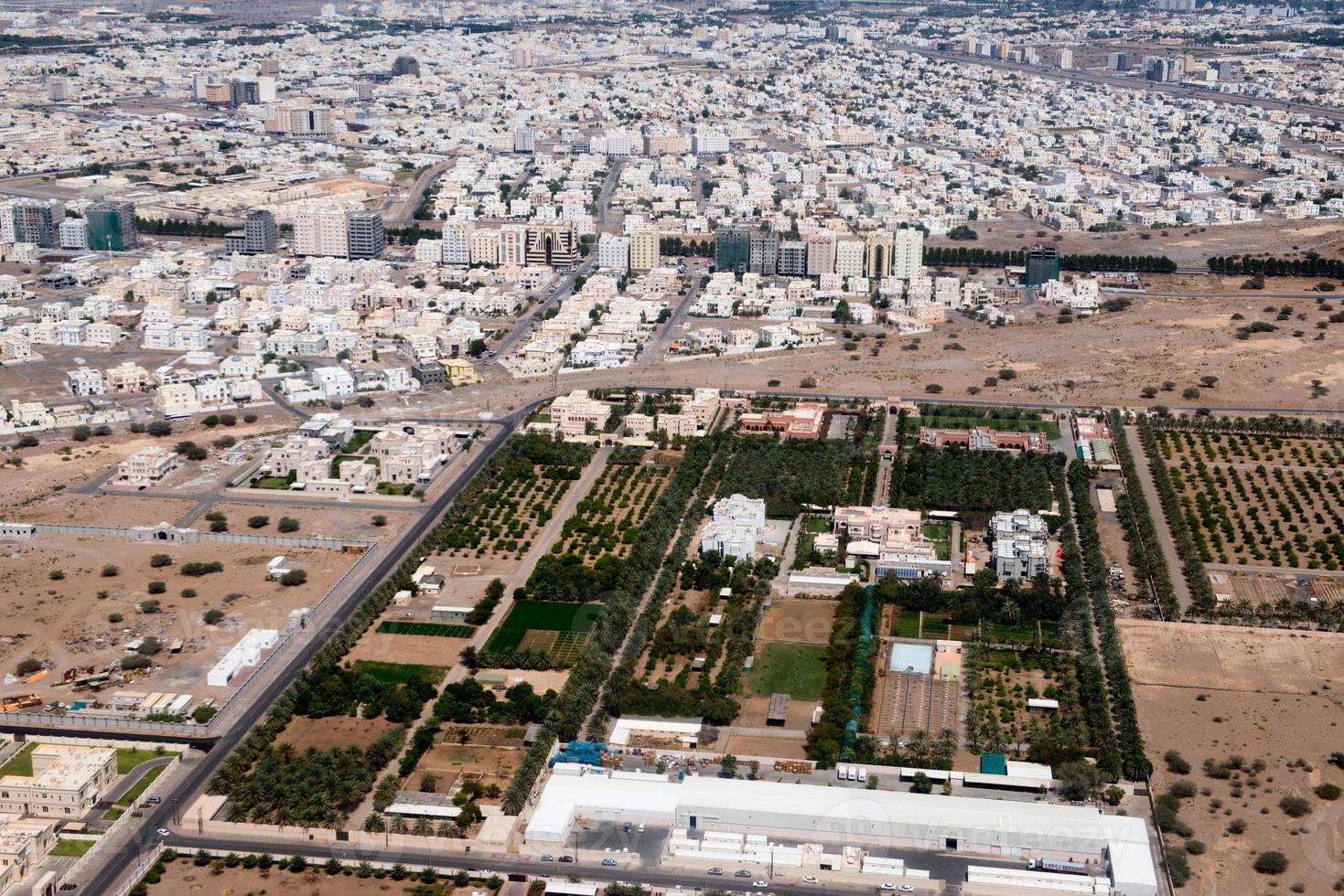 muscat arabe ville vue aérienne paysage photo