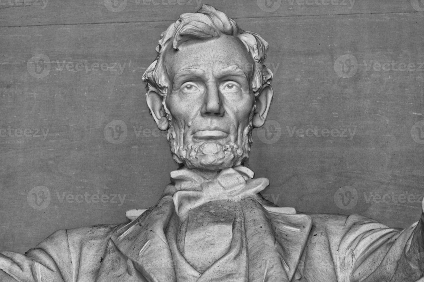 statue d'abraham lincoln au mémorial de washington dc photo