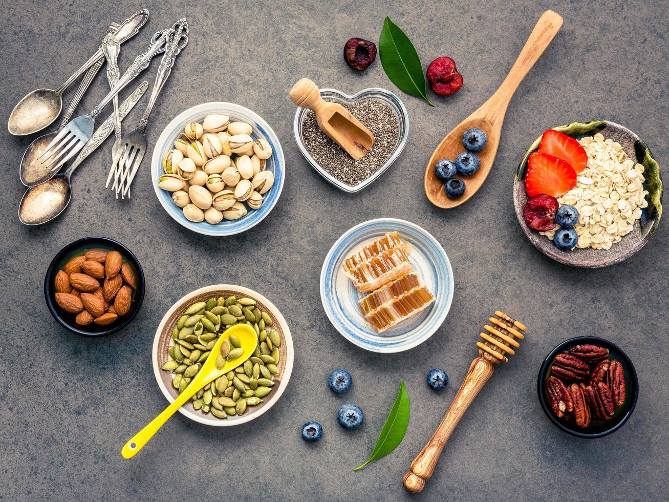 aliments sains pour le petit-déjeuner photo