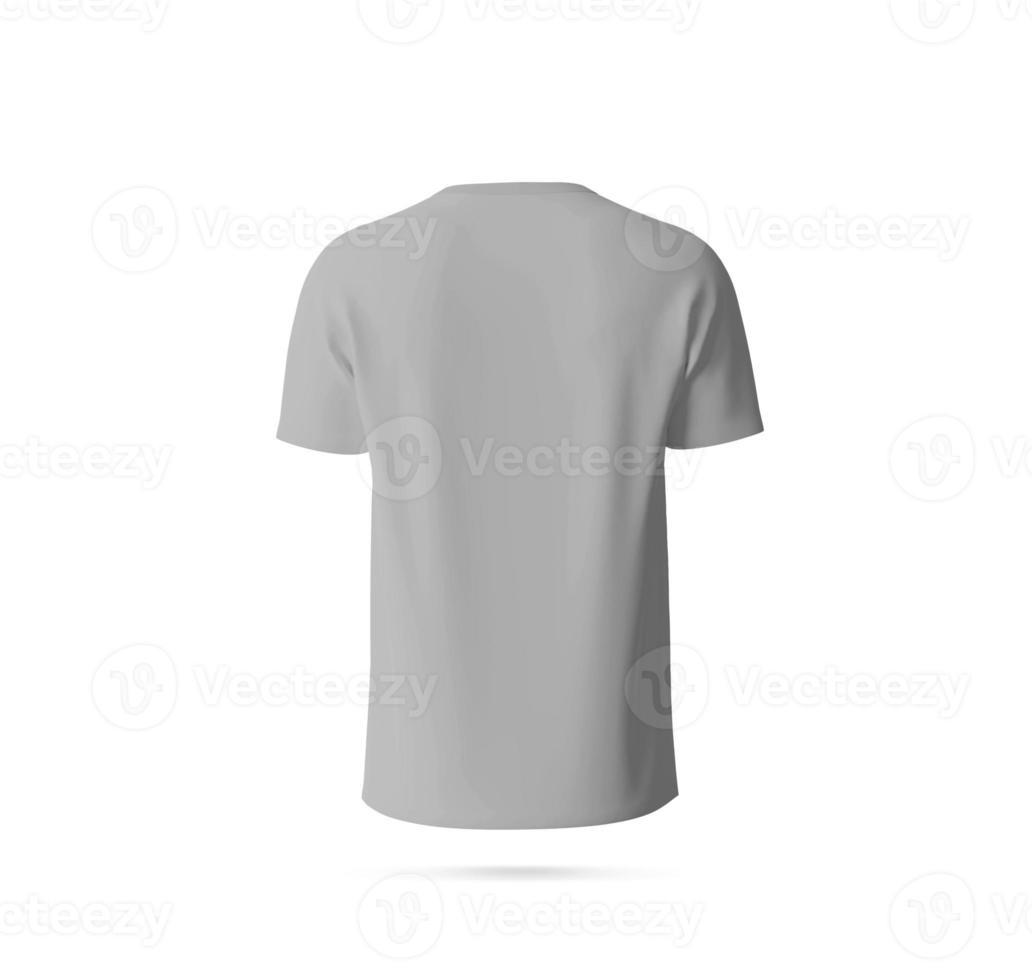 retour côté T-shirt maquette modèle, copie espace pour votre logo ou graphique conception photo