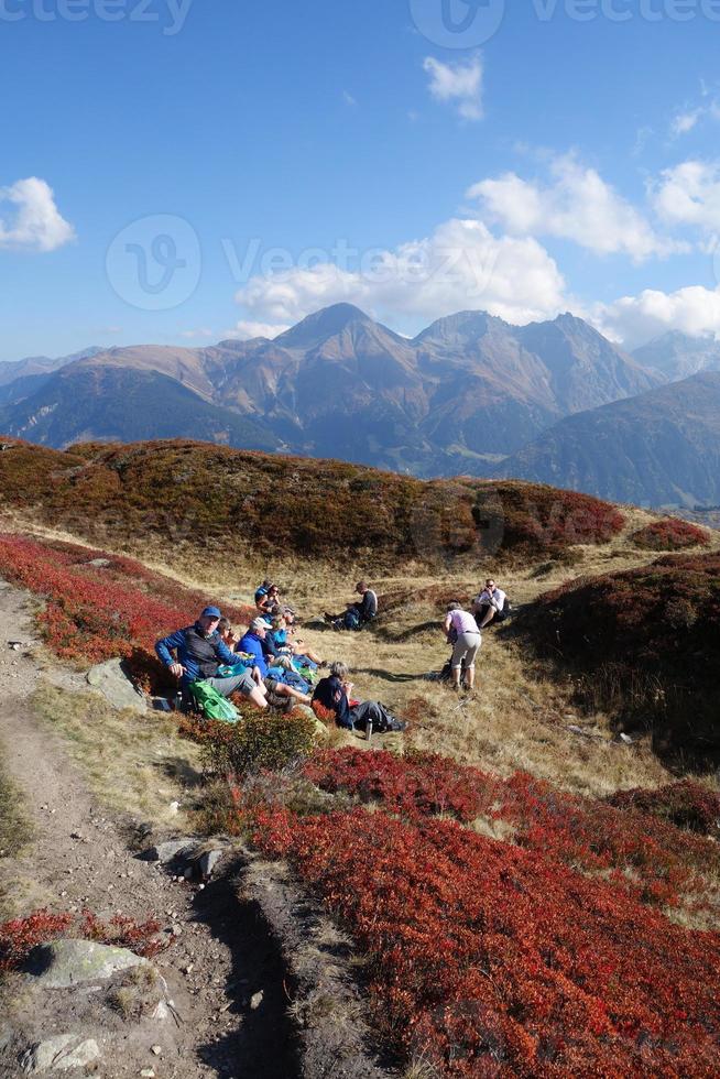 randonnée dans les alpes suisses photo