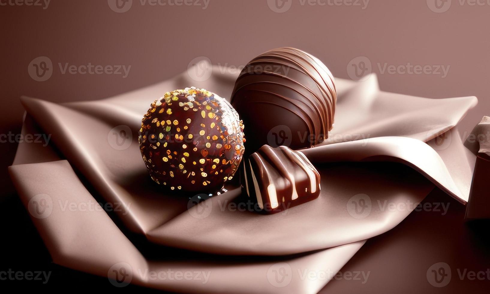 Chocolat des balles Contexte photo