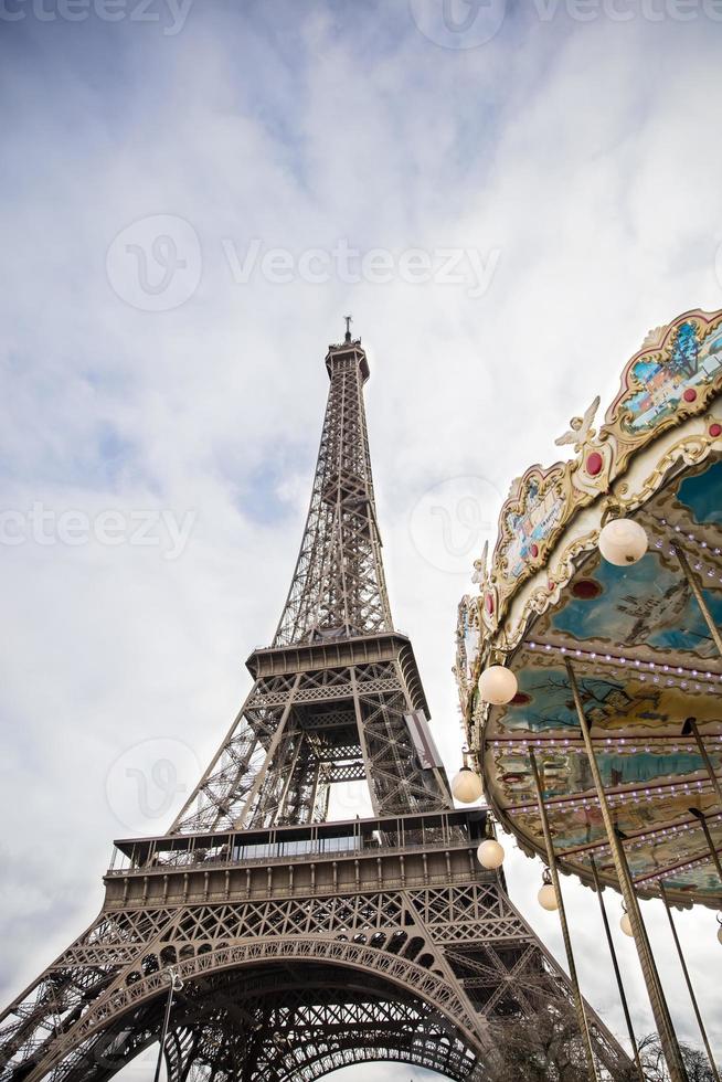 détail du carrousel vintage photo