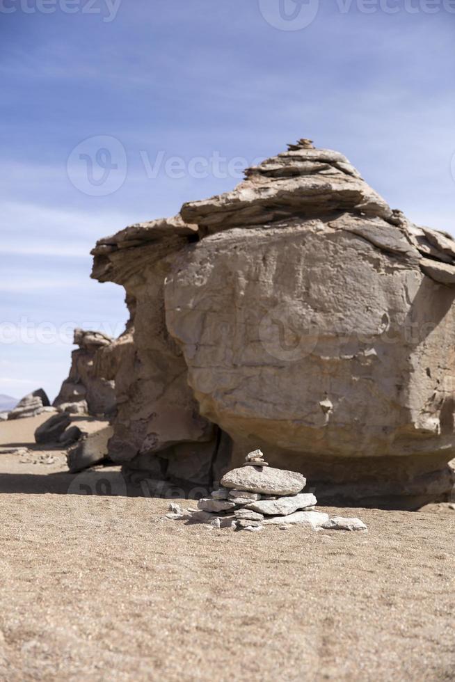 Formations rocheuses du désert de Dali en bolivie photo