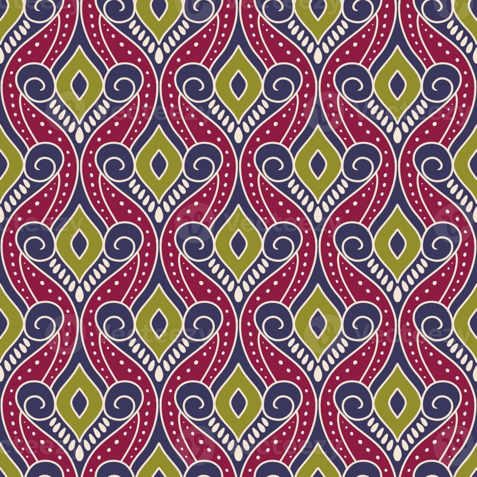 ethnique ikat motifs géométrique originaire de tribal boho motif aztèque textile en tissu tapis mandalas africain américain Inde fleur photo