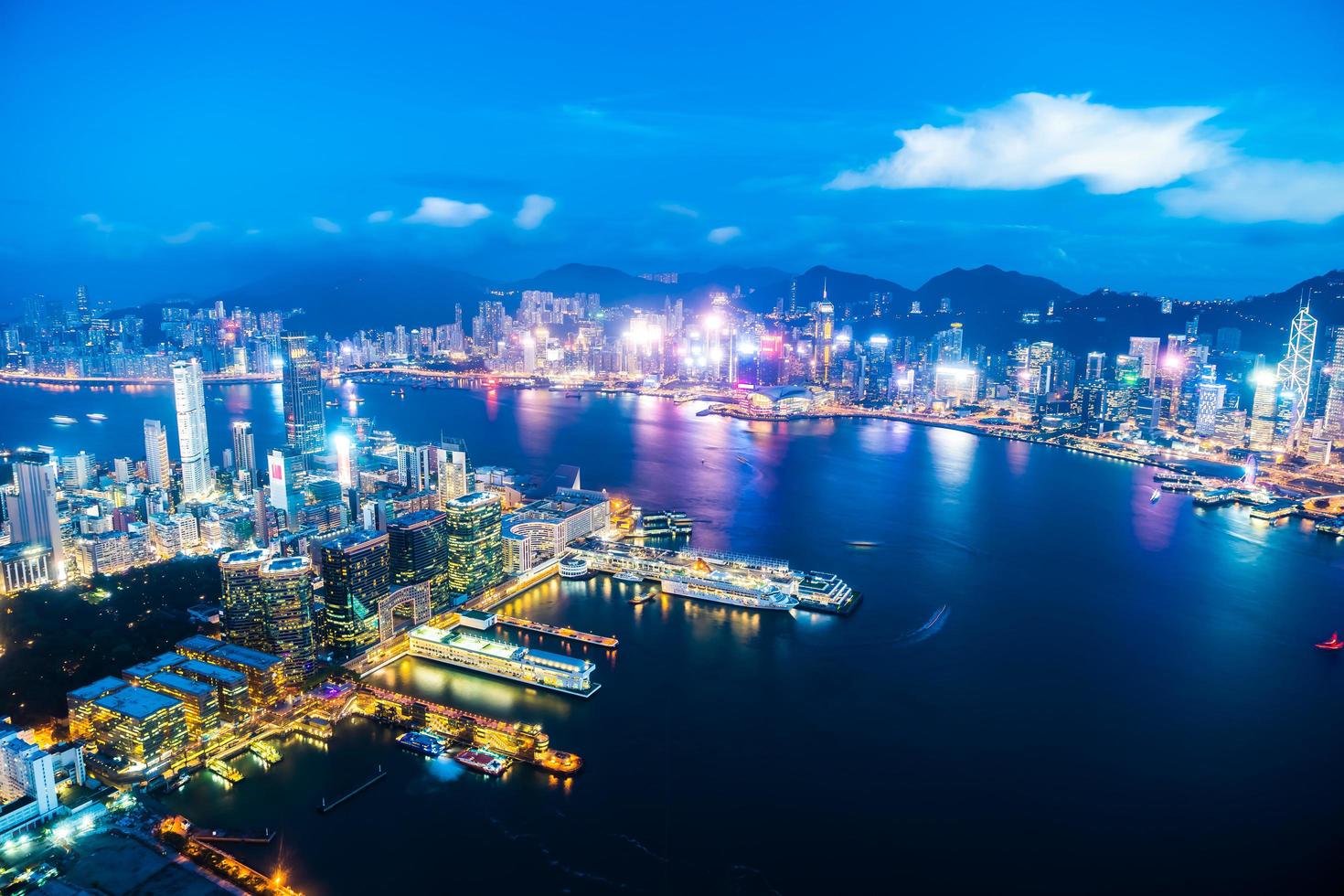 Vue de la ville de hong kong, Chine photo